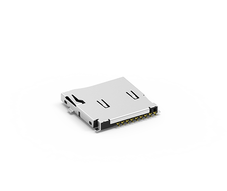 Micro SD Socket Push-Push Type with Switch H=1.85mm