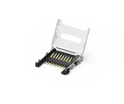 Micro SD Socket Hinge Type Micro SD Card Socket Top Mount SMT 10u''