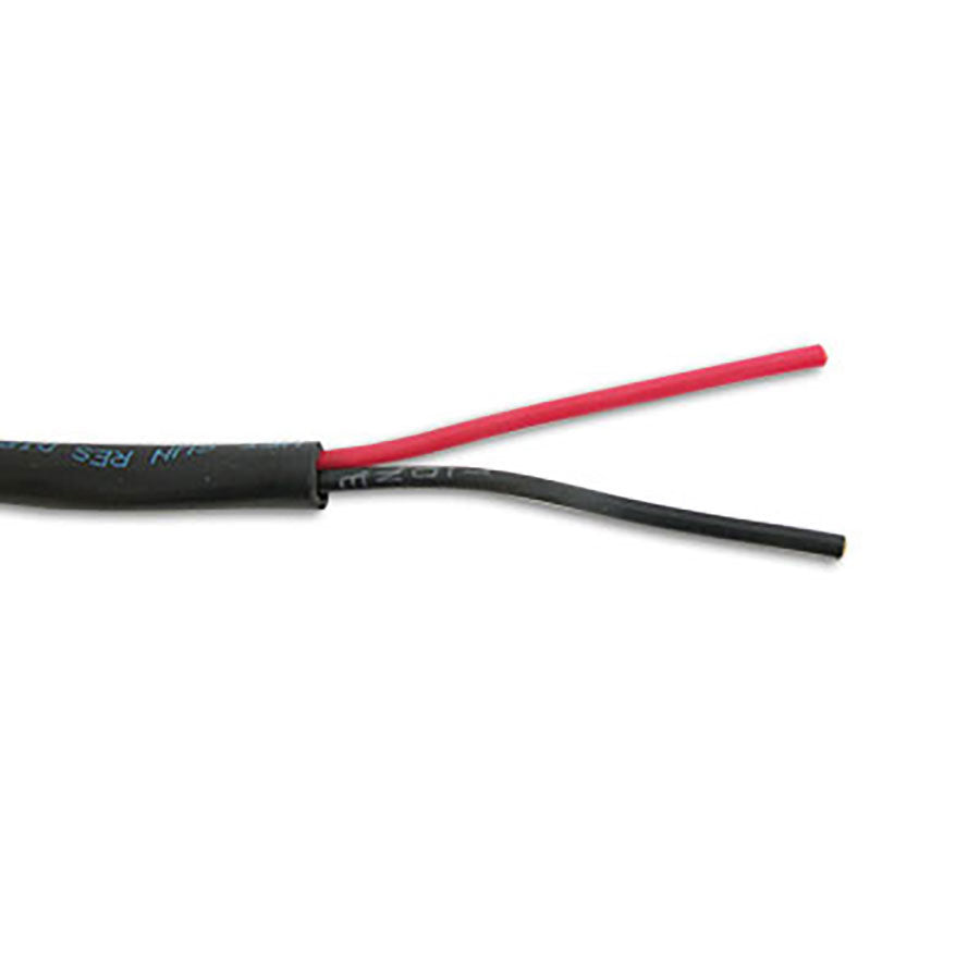 18/2DB-500 2C/18AWG STRANDED BC DIRECT BURIAL, WBT, UV SUN RES, OUTDOOR INSTALLS, LLDPE JKT- BLACK- 500 FT SPOOL