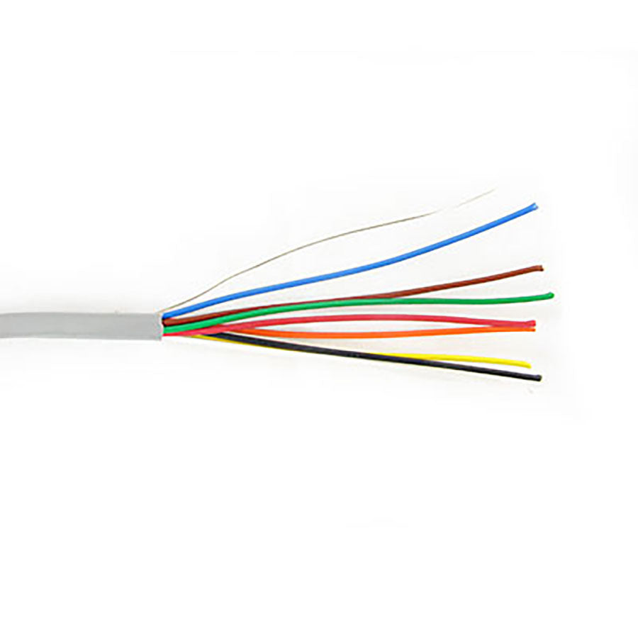 18/8P 8C/18 AWG STRANDED PLENUM Security Alarm Cable WHITE – 1000 FT SPOOL