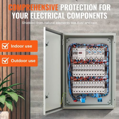 27.6 x 19.7 x 9.8 in Electrical Steel Enclosure Cold Rolled Wall Mounted Box SPT-705025