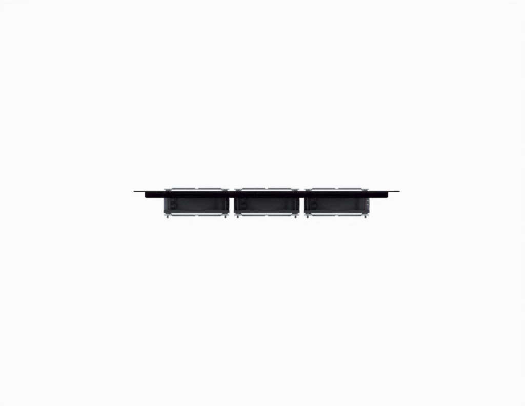 1908-3-001-02 3U Triple Fan Panel