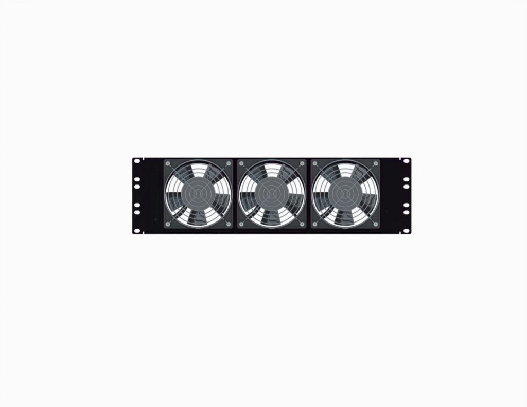 1908-3-001-02 3U Triple Fan Panel