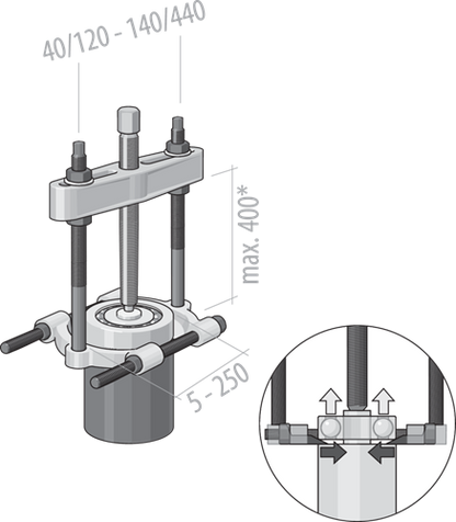 8017710 - Durable Separator Puller for 70-215 mm Cutting Blades