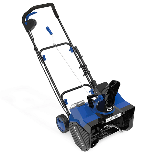 48V Cordless Snow Blower Bundle with 2 x 4.0Ah Batteries, Dual Port Charger, Cover, Ice Scraper