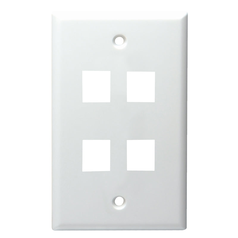 20-3004-XX Keystone Plate 4 Port UL