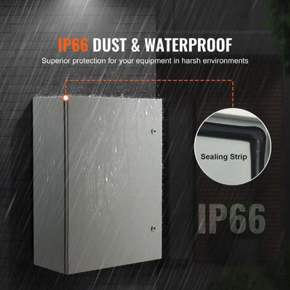 27.6 x 19.7 x 9.8 in Electrical Steel Enclosure Cold Rolled Wall Mounted Box SPT-705025