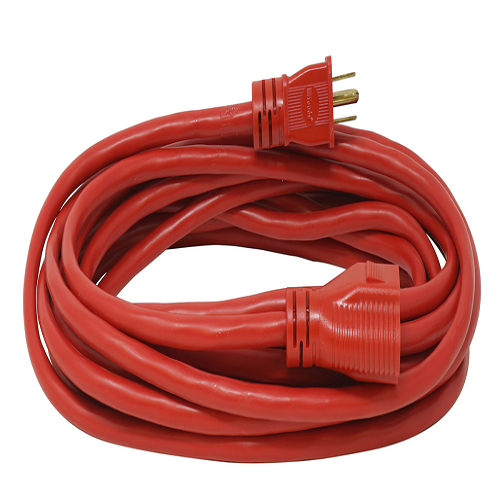 25' Ft 14/3 SJTW Standard Outdoor Red Extension Cord Cable 2407SW8804 (Pack Of 12)