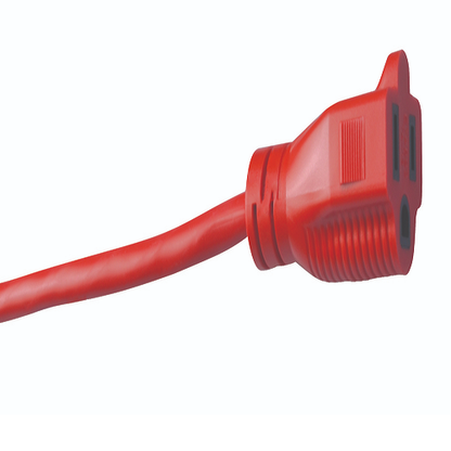 25' Ft 14/3 SJTW Standard Outdoor Red Extension Cord Cable 2407SW8804 (Pack Of 12)