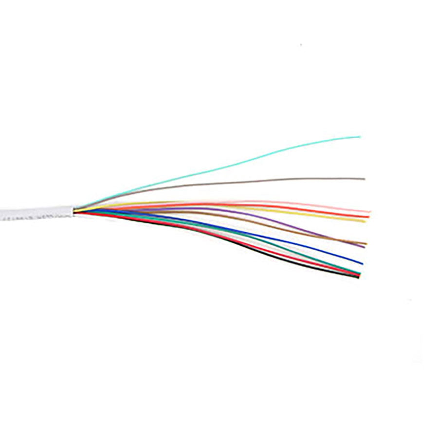 22/12P 12C/22 AWG STRANDED PLENUM Security Alarm Cable WHITE – 1000 FT SPOOL