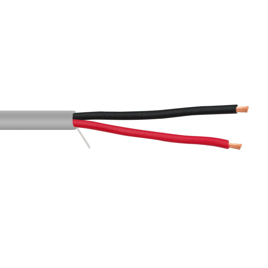 22/2-GY 2C/22 AWG STRANDED PVC Security Alarm Cable GRAY – 1000 FT BOX