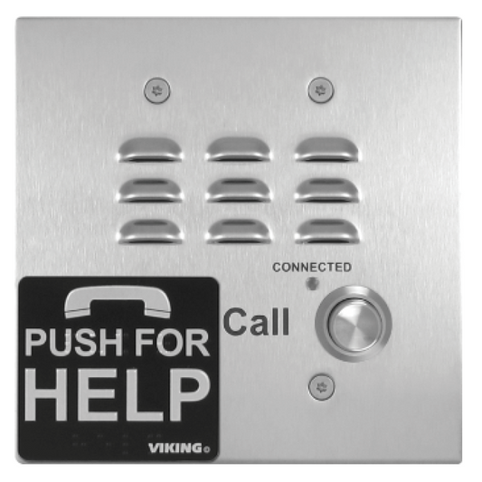 E-1600-32A - ADA-Compliant Stainless Steel Emergency Phone with Noise Canceling