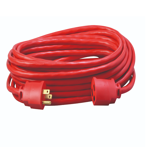 50' Ft 14/3 SJTW Standard Outdoor Red Extension Cord Cable 2408SW8804 (Pack Of 6)