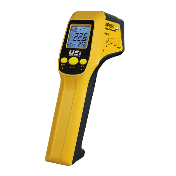 INF195C 12:1 IR Thermometer w/ K-Type Thermocouple Input