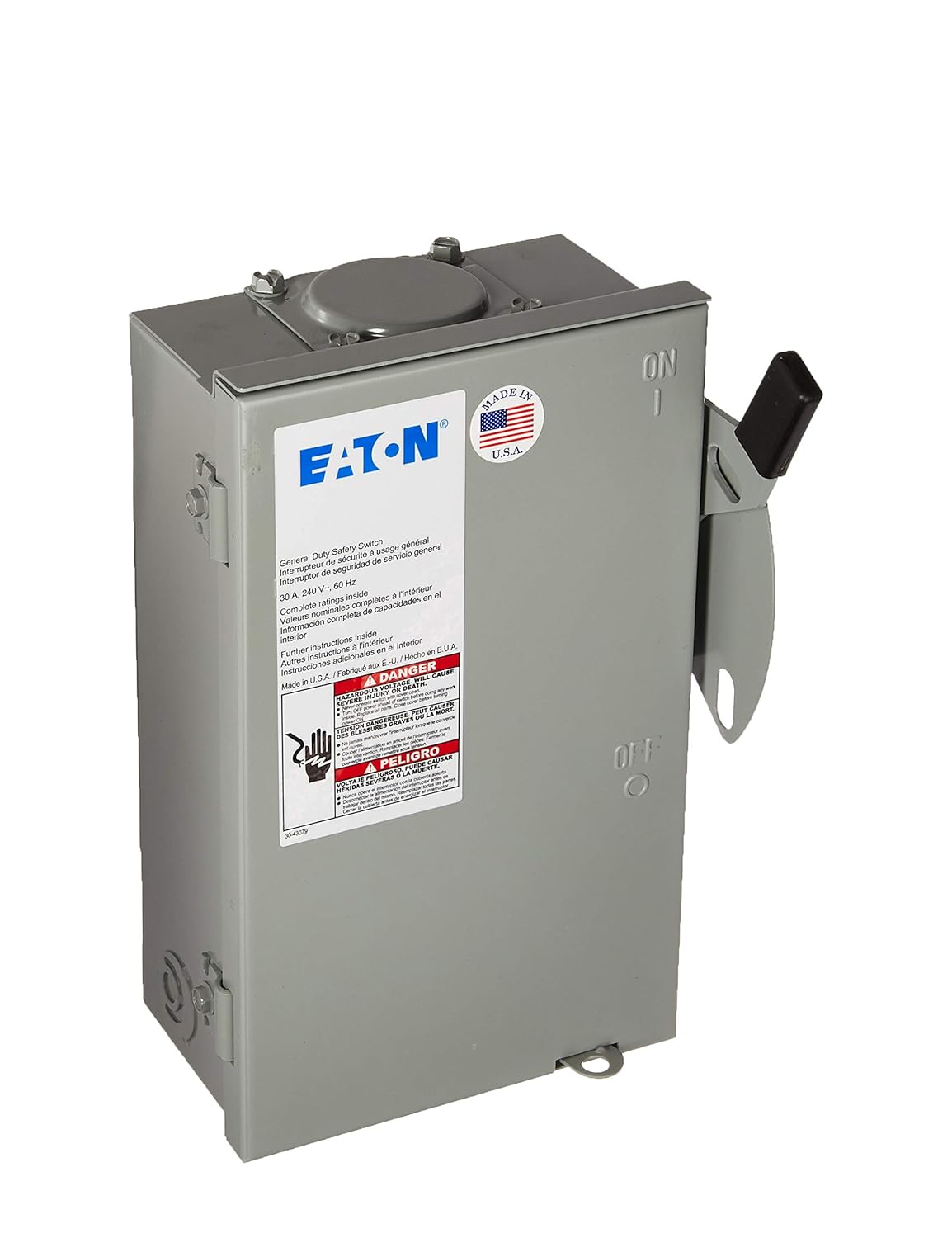 30A 240VAC 250VDC General Duty Safety Switch DG221NRB