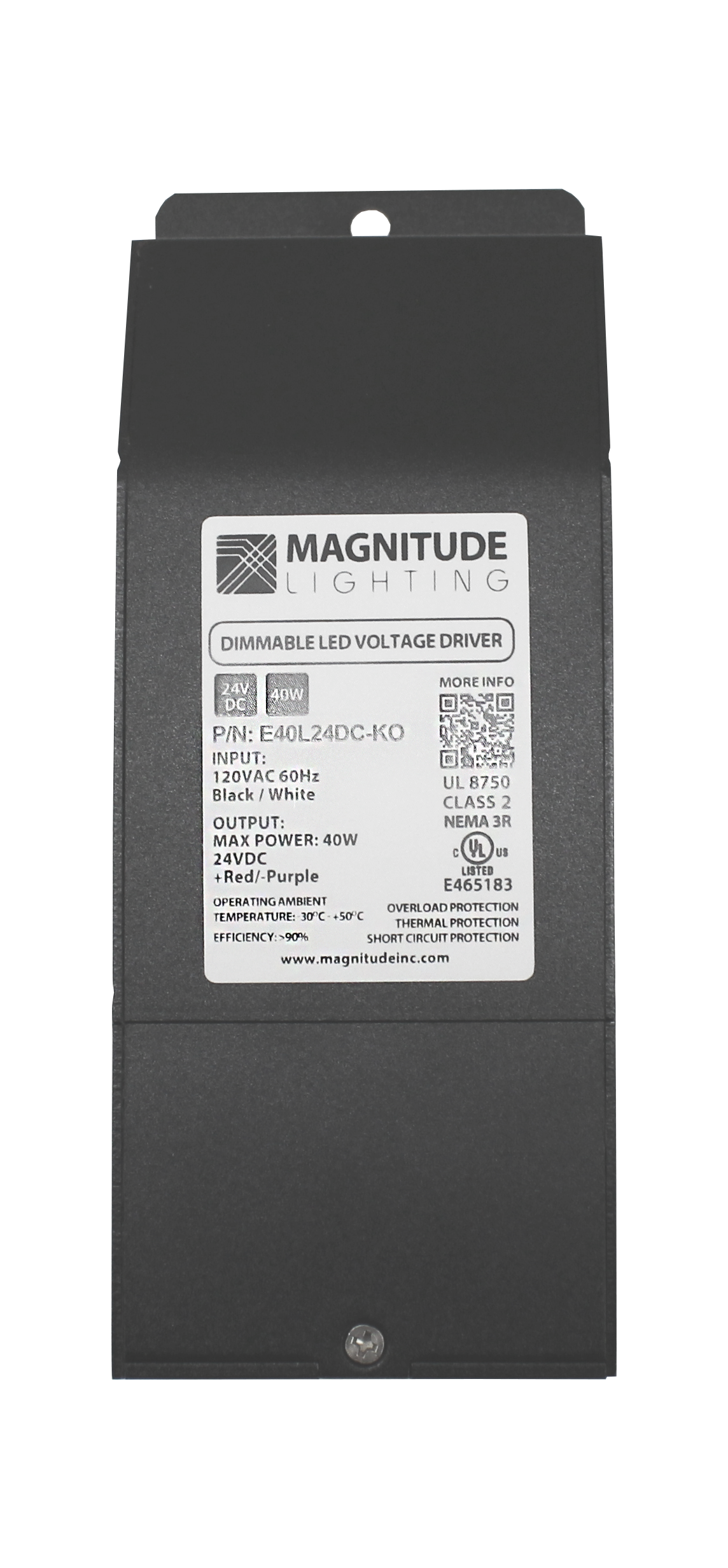 24VDC Magnitude E-Series Dimmable Transformer