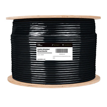 Shielded Cat6A Direct Burial Ethernet Cable 1000FT