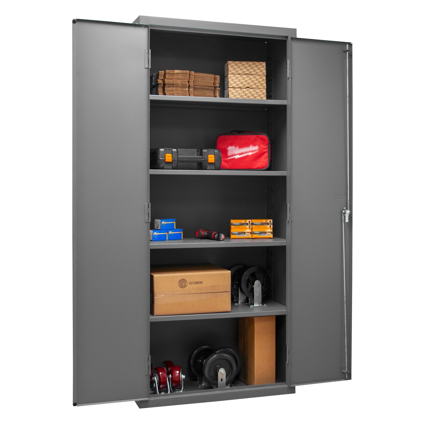 2603-4S-95 Cabinet, 16 Gauge, 4 Shelves, 36 x 18 x 84