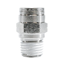 20050NIC - 5/32-in Push-to-Connect & 1/8-in Male NPT Brass Adapter with Nickel Collet