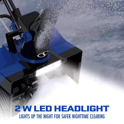 24V Cordless Snow Shovel & 48V Cordless Snow Blower with 3 x 4.0 Ah Batteries, 2 Chargers, Ice Scrapers, and Covers