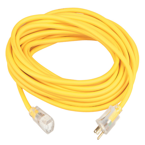 50' Ft 16/3 SJEOW Yellow Polar and Solar Extension Cord Cable Outdoor Cold Weather Power Light Indicator 1288SW0002 (Pack of 12)