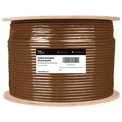 Shielded Cat6A Direct Burial Ethernet Cable 500FT