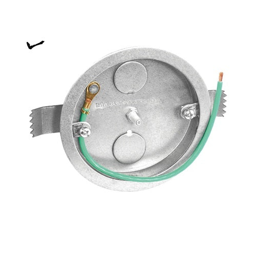 4 Inch Round Old Work Pan Box 1/2 Inch Knockouts 56111-OW (Pack of 50)