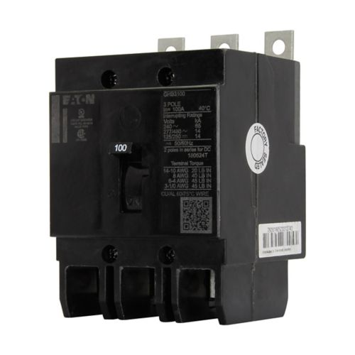 80A Three Pole 480Y-277V Molded Case Circuit Breaker GHB3080