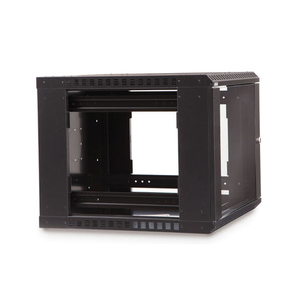 3140-3-001-09 9U LINIER Fixed Wall Mount Cabinet - Glass Door
