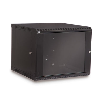 3140-3-001-09 9U LINIER Fixed Wall Mount Cabinet - Glass Door