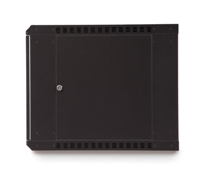 3140-3-001-09 9U LINIER Fixed Wall Mount Cabinet - Glass Door