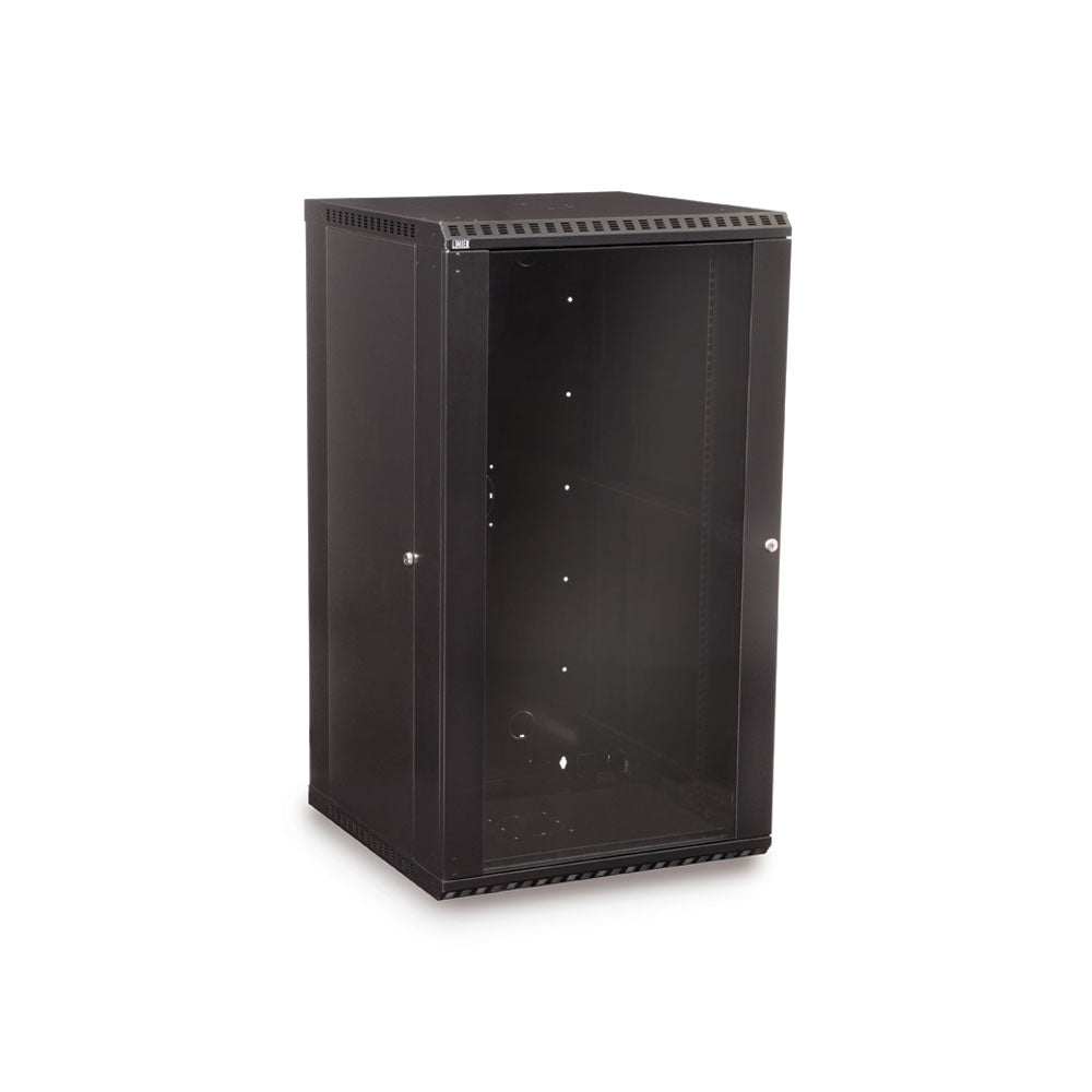 3140-3-001-22 22U LINIER Fixed Wall Mount Cabinet - Glass Door