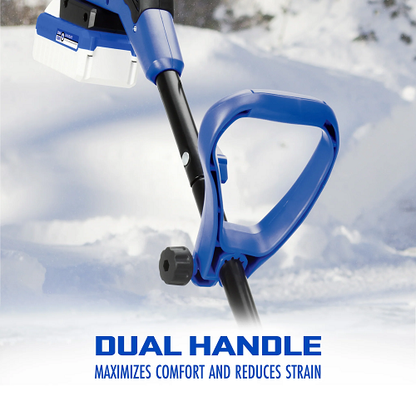 24V Cordless Snow Shovel & 48V Cordless Snow Blower with 3 x 4.0 Ah Batteries, 2 Chargers, Ice Scrapers, and Covers