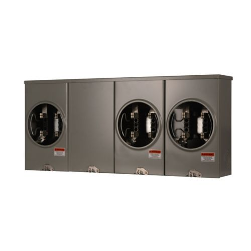 3-Gang 200A 600V Single-Phase Meter Socket 1007701CH