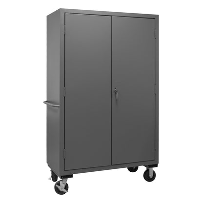 3502M-BLP-42-95 Mobile Cabinet, 14 Gauge, 42 Yellow Bins, 48 x 24 x 81
