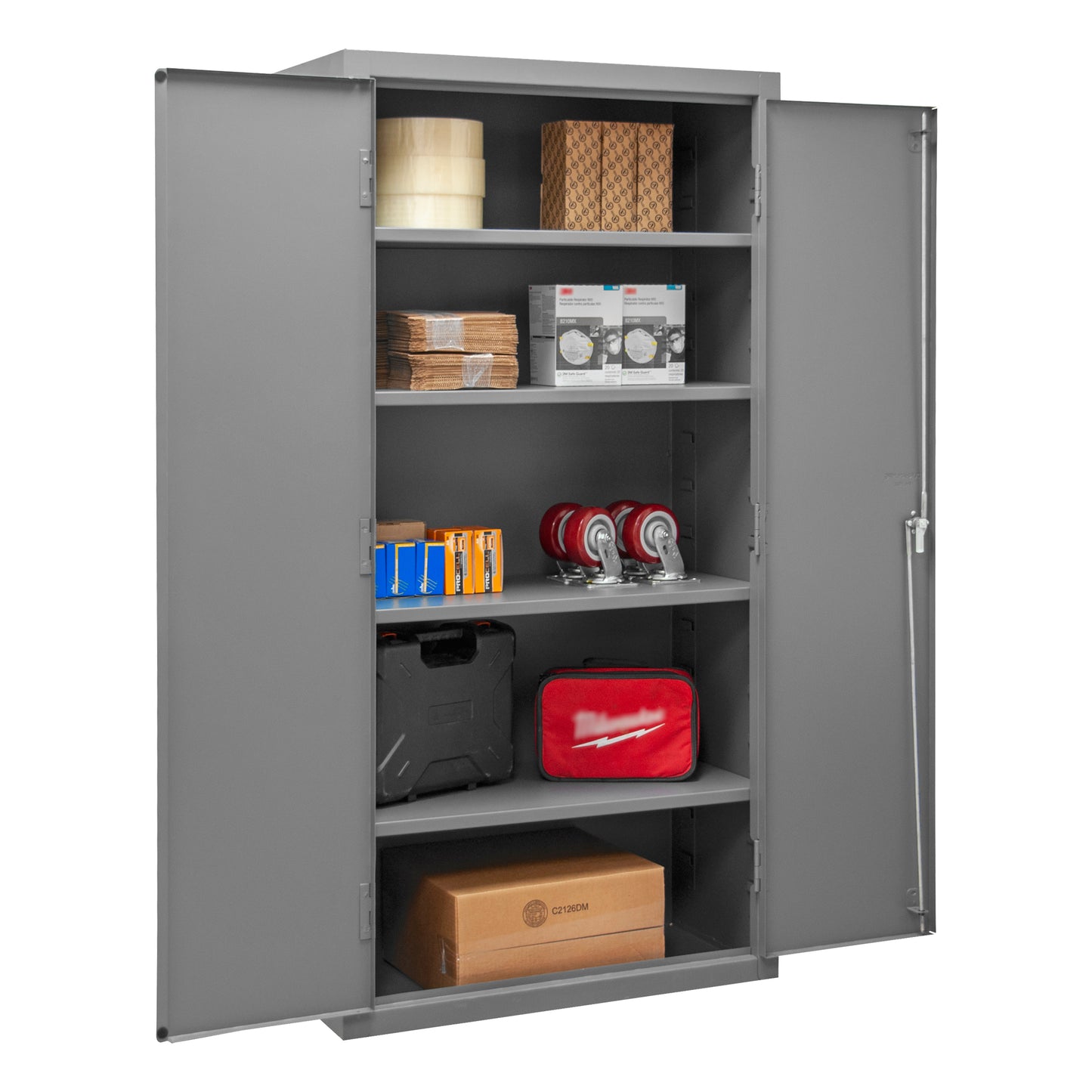 3602-95 Cabinet, 14 Gauge, 4 Shelves, 36 x 18 x 72