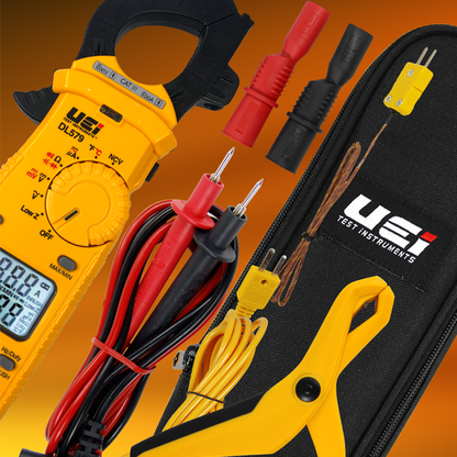 DL579 - 600A Dual Display TRMS Clamp Meter w/ Temperature, Inrush, AMH2 Magnet w/ ATTPC4