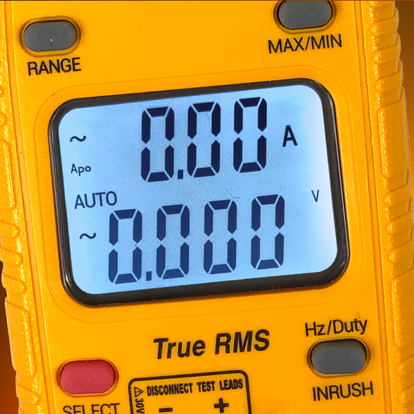 DL579 - 600A Dual Display TRMS Clamp Meter w/ Temperature, Inrush, AMH2 Magnet w/ ATTPC4