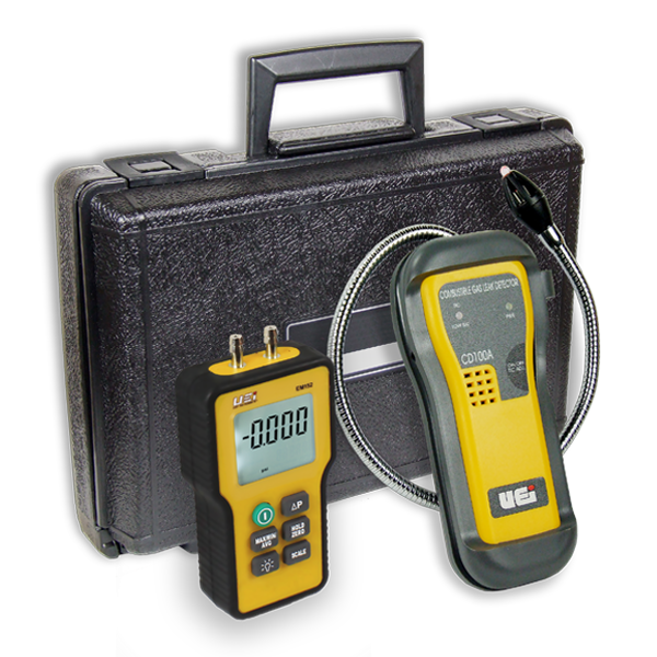 EM152 - Combustible Gas Leak Detector with Manometer and CO Detector ...