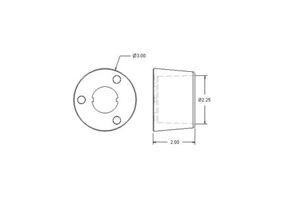 40601-304 Plastic Ring Guard with three magnets for mounting