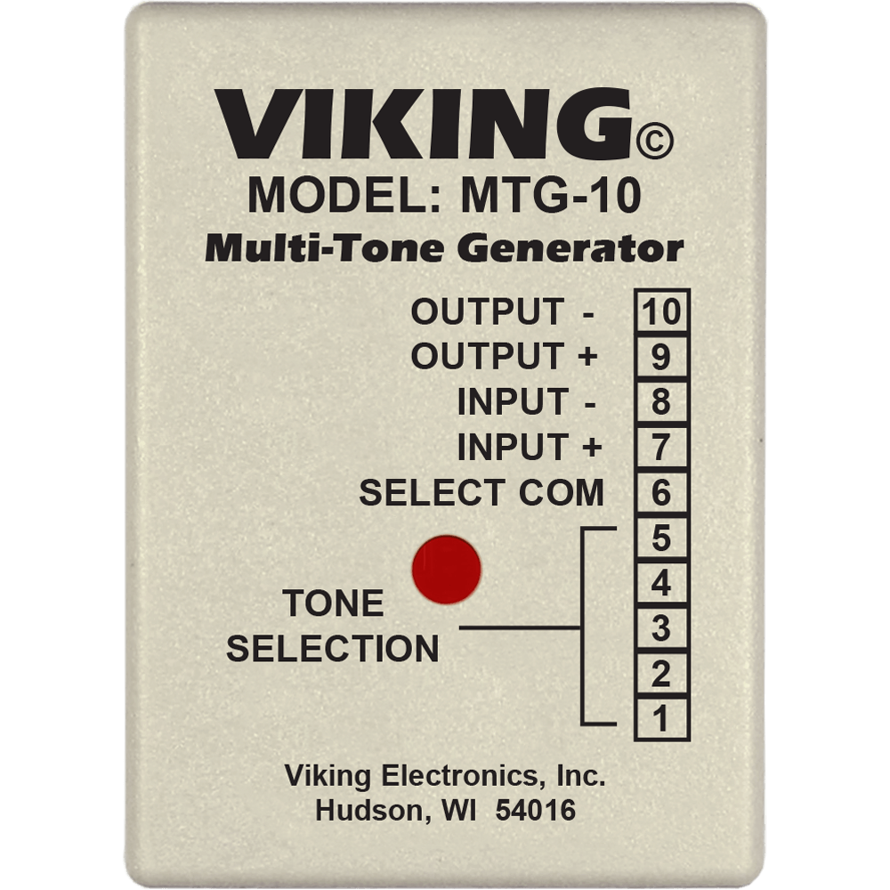 MTG-10 - Multi-Tone Audio Generator for Paging Systems and Music