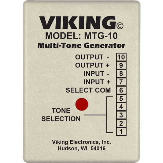 MTG-10 - Multi-Tone Audio Generator for Paging Systems and Music