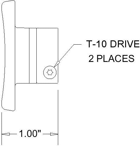 43200-042 2.00 in. Dia. Mushroom Plunger Head