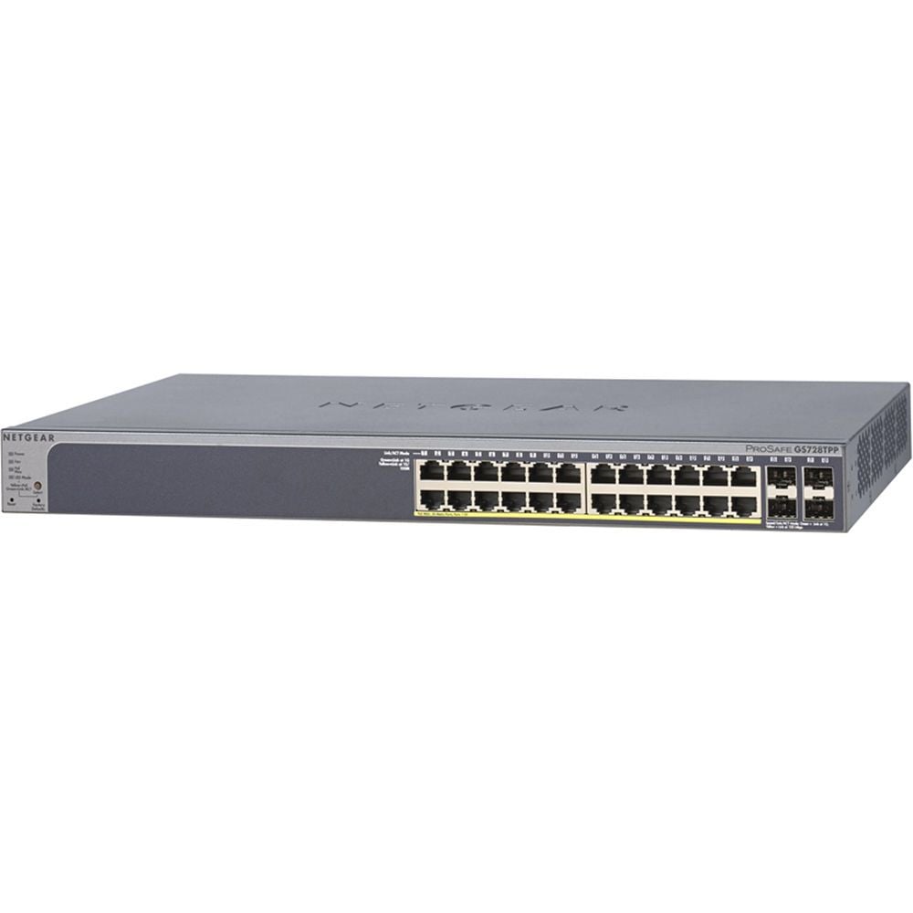 GS728TPP-300NAS - 24-Port PoE+ Smart Gigabit Ethernet Switch for Network Management