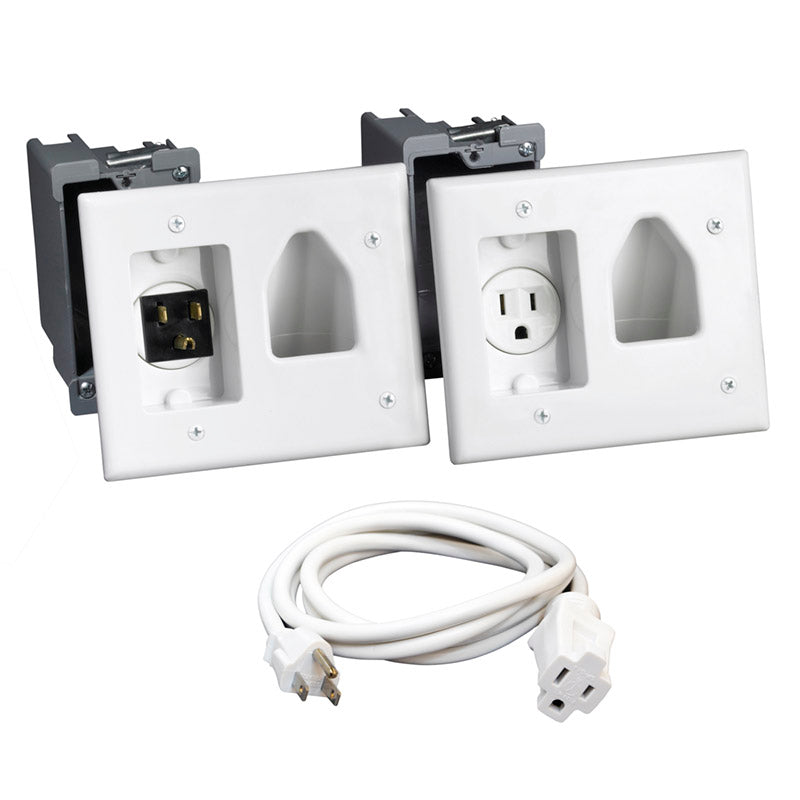 45-002X-XX Recessed Pro-Power Kit, White