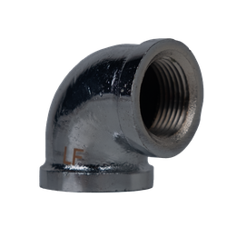 45127LFCP - 90° Reducing Elbow, 3/4 in FPT x 1/2 in FPT, Lead-Free Bronze, Chrome-Plated
