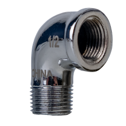 45164LFCP - 90-Degree Street Elbow, 3/4 in FPT x 3/4 in MPT, Lead-Free Bronze, Chrome-Plated