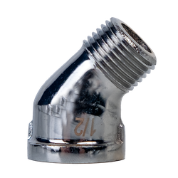45202LFCP - 45° Lead-Free Bronze Street Elbow, 3/8 in FNPT x 3/8 in MNPT Fitting