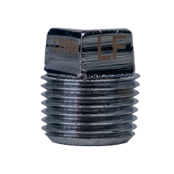 45655LFCP - 1 in MPT Lead-Free Bronze Cored Plug with Chrome-Plated Finish