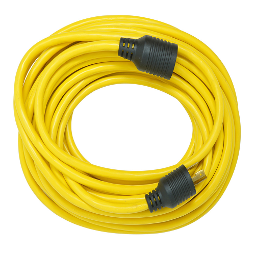 50"Ft 12/3 SJTW Yellow Extension Cord Nema L5-20P Outdoor Twist-to-lock 9208SW8802 (Pack Of 6)
